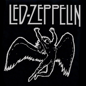 Led Zeppelin t-shirt graphic—Flying man