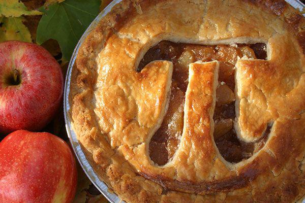 Pie with pi carved in it