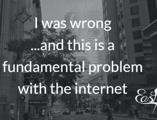 I was wrong—and this is a fundamental problem with the internet