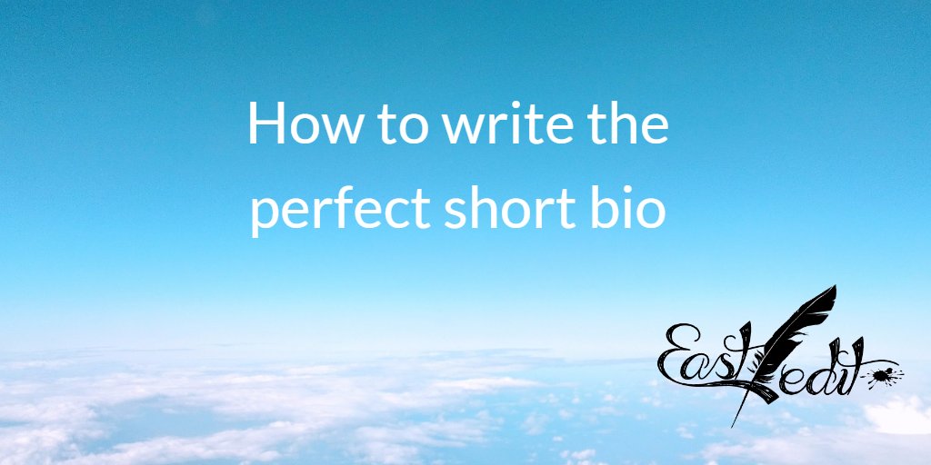 How to write the perfect short bio