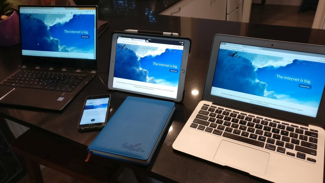 Devices showing East Edit website