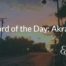 Banner image: Word of the day - Akratic